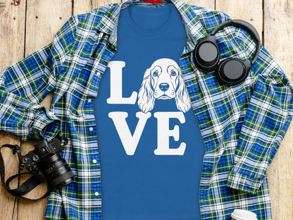 Love Dog Graphic Tee Cute Pet Lover Apparel