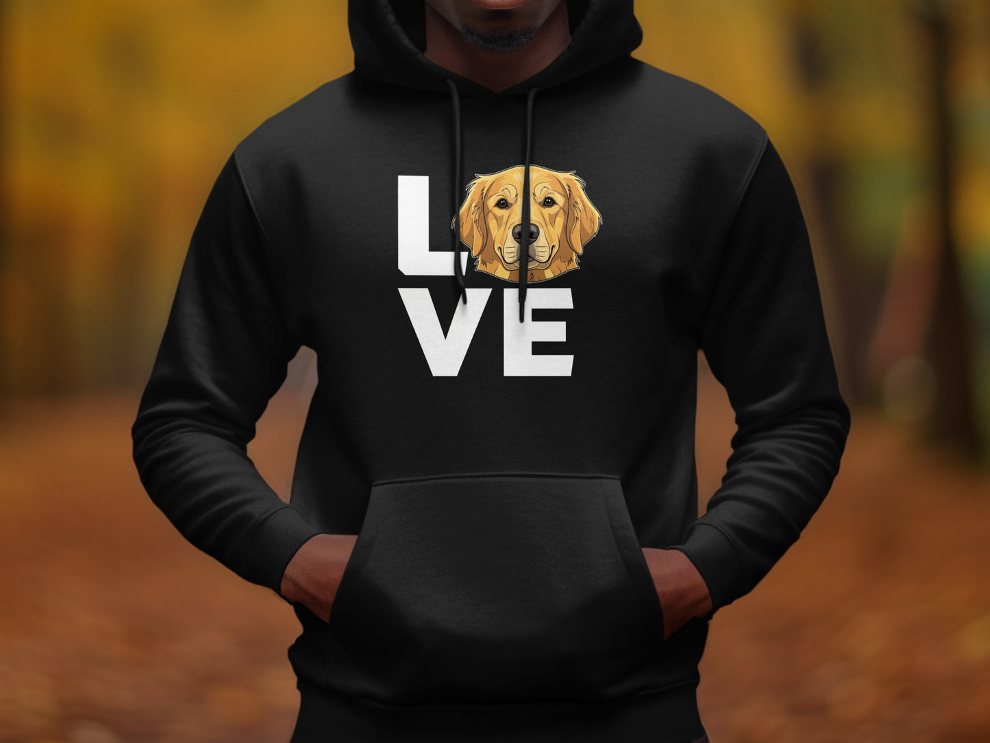 Love Golden Retriever Hoodie for Dog Lovers