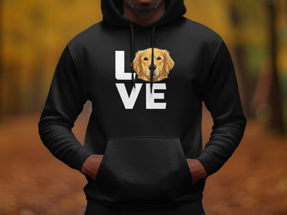 Love Golden Retriever Hoodie for Dog Lovers