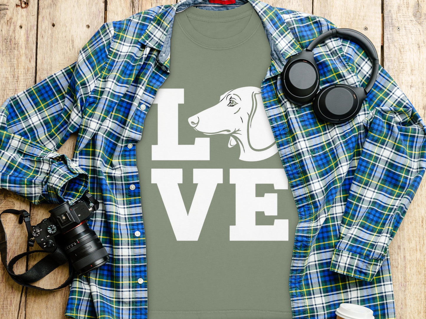 LOVE Graphic Dog T-Shirt Perfect for Dog Lovers