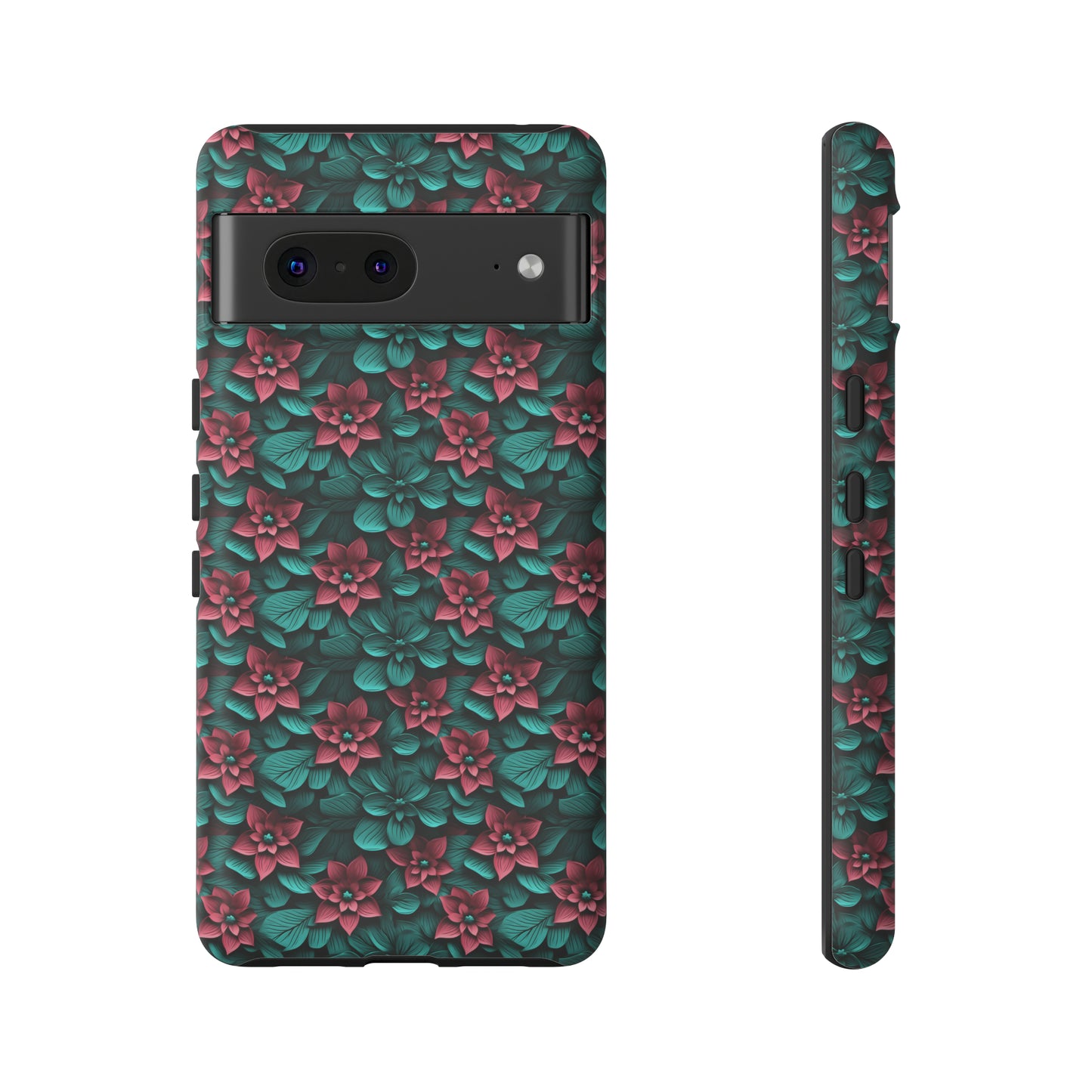 3D flowers Tough Cases