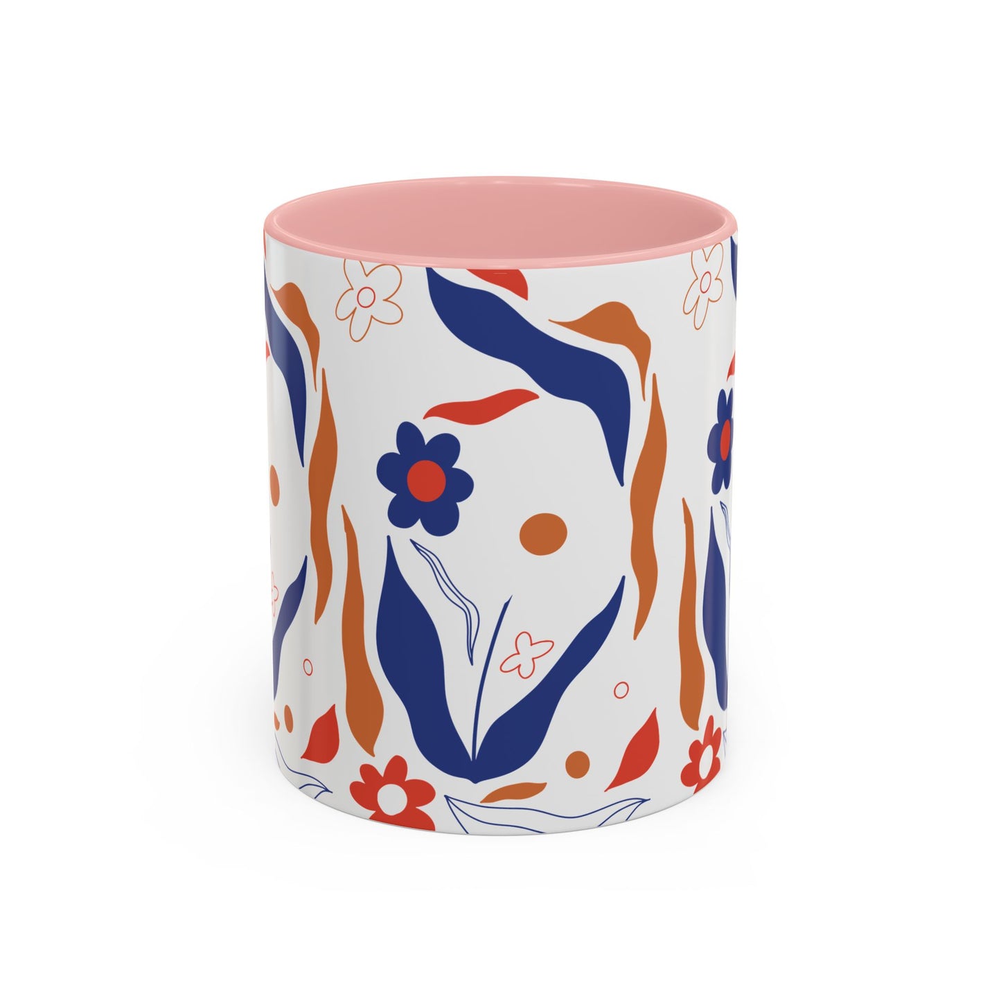 Floral Accent Coffee Mug