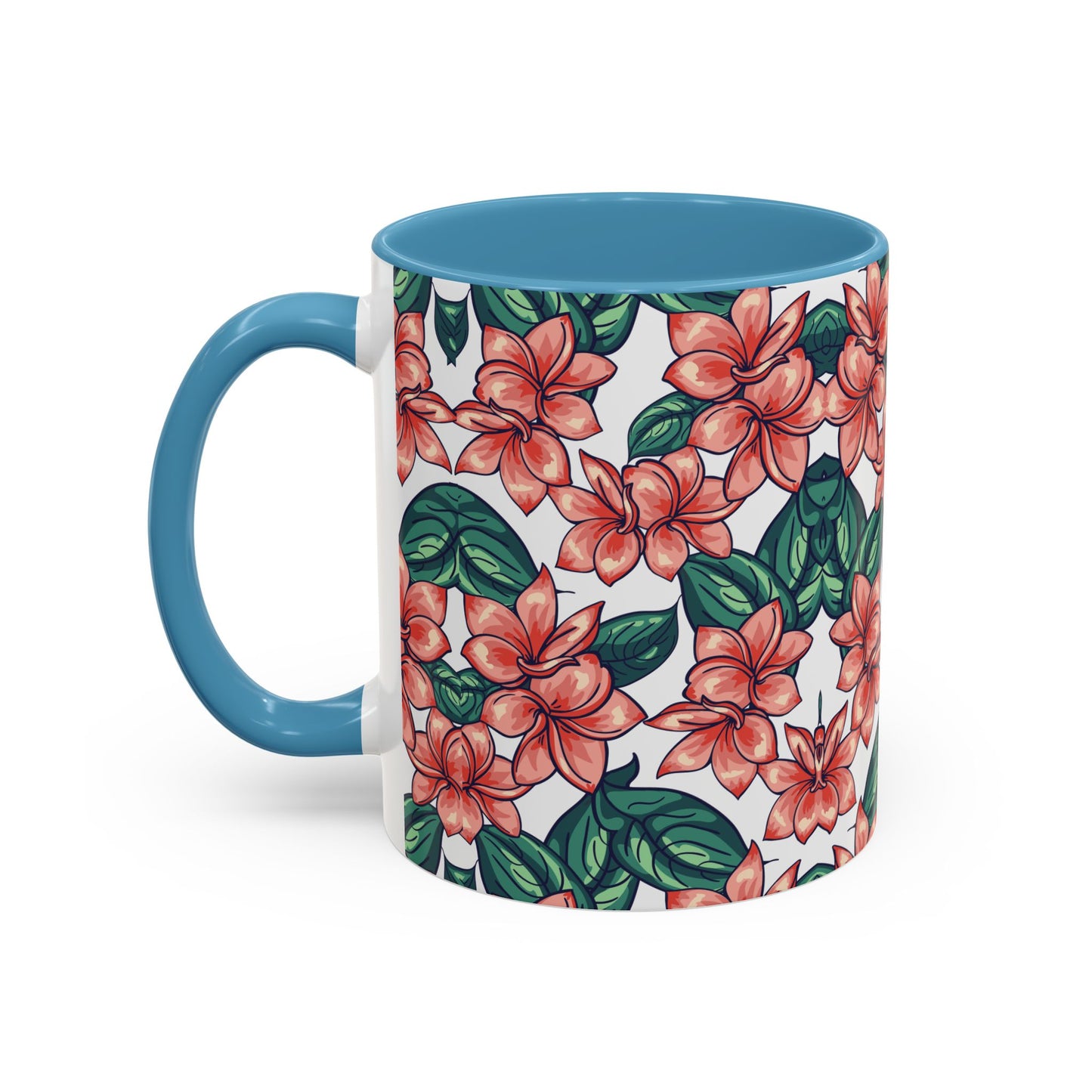 Floral Accent Coffee Mug