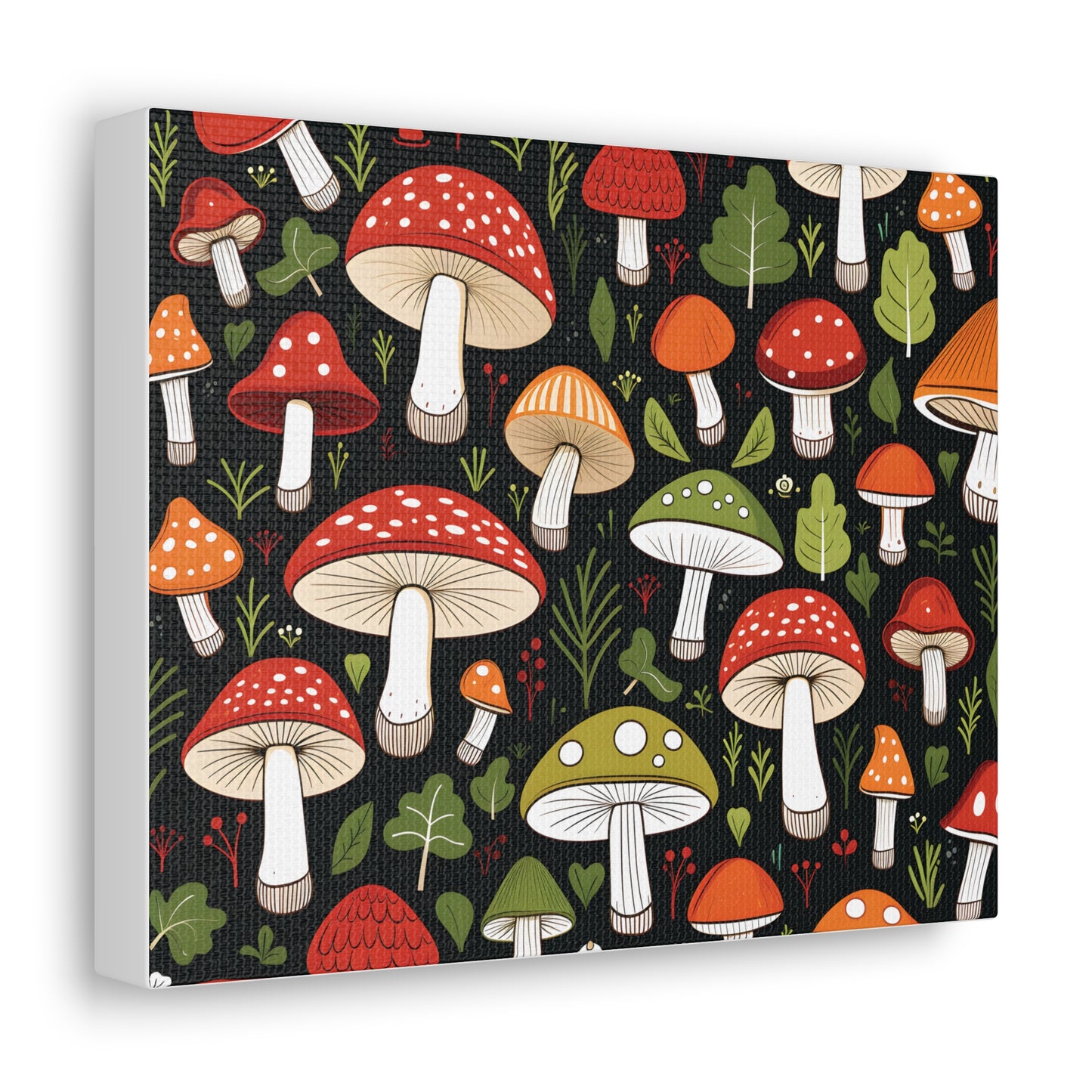 3D Mushrooms Gallery Wraps