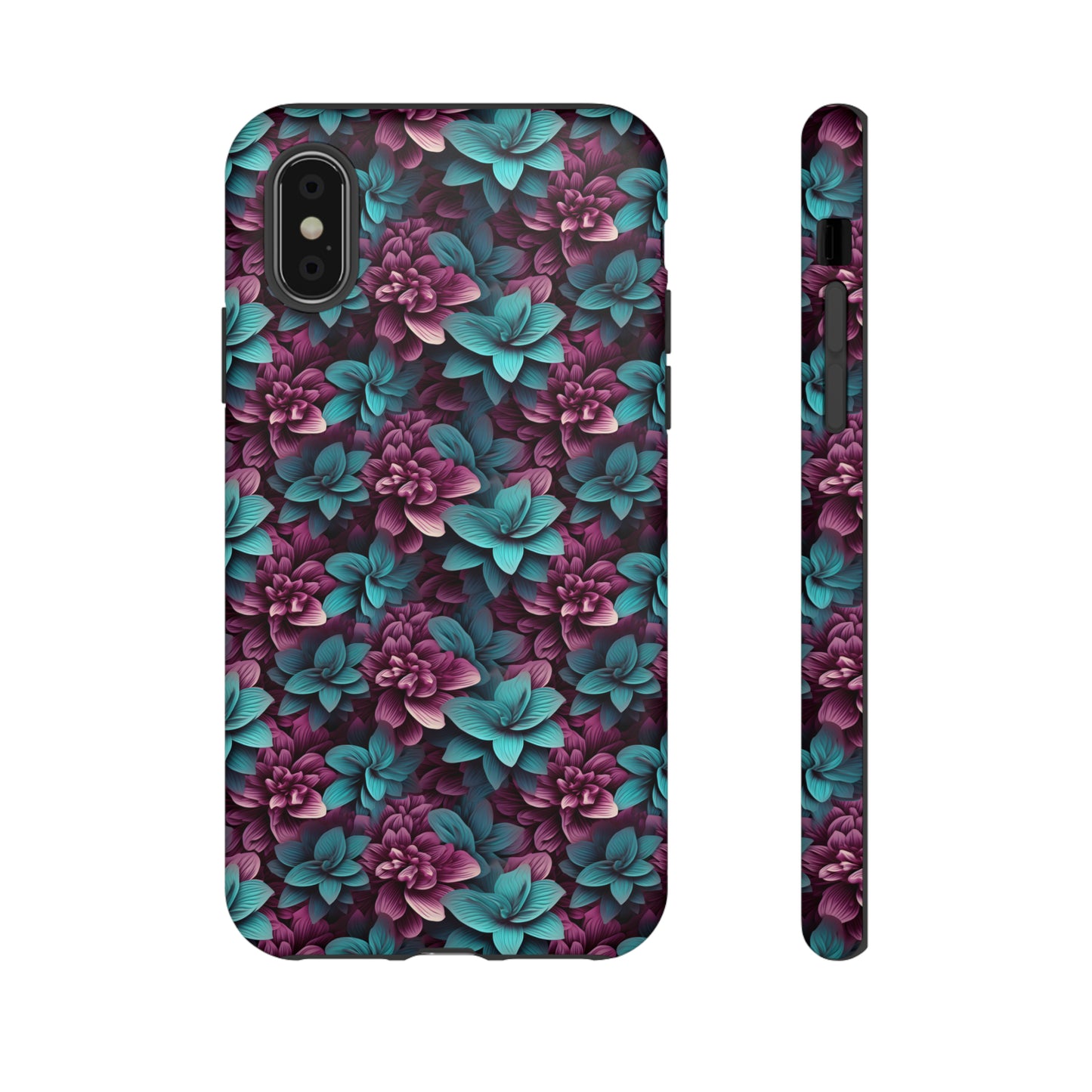 3D Flowers Tough Cases