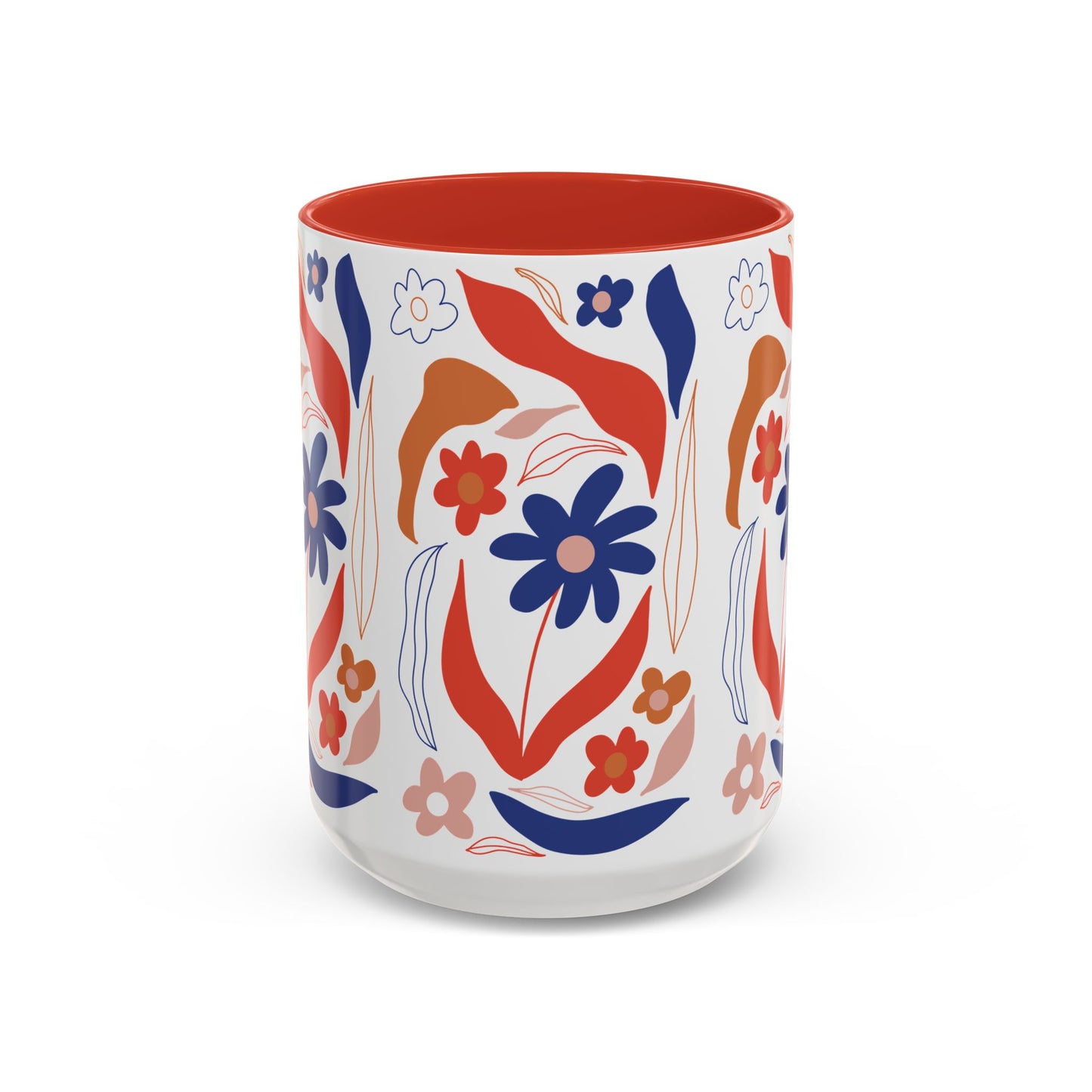 Floral Accent Coffee Mug