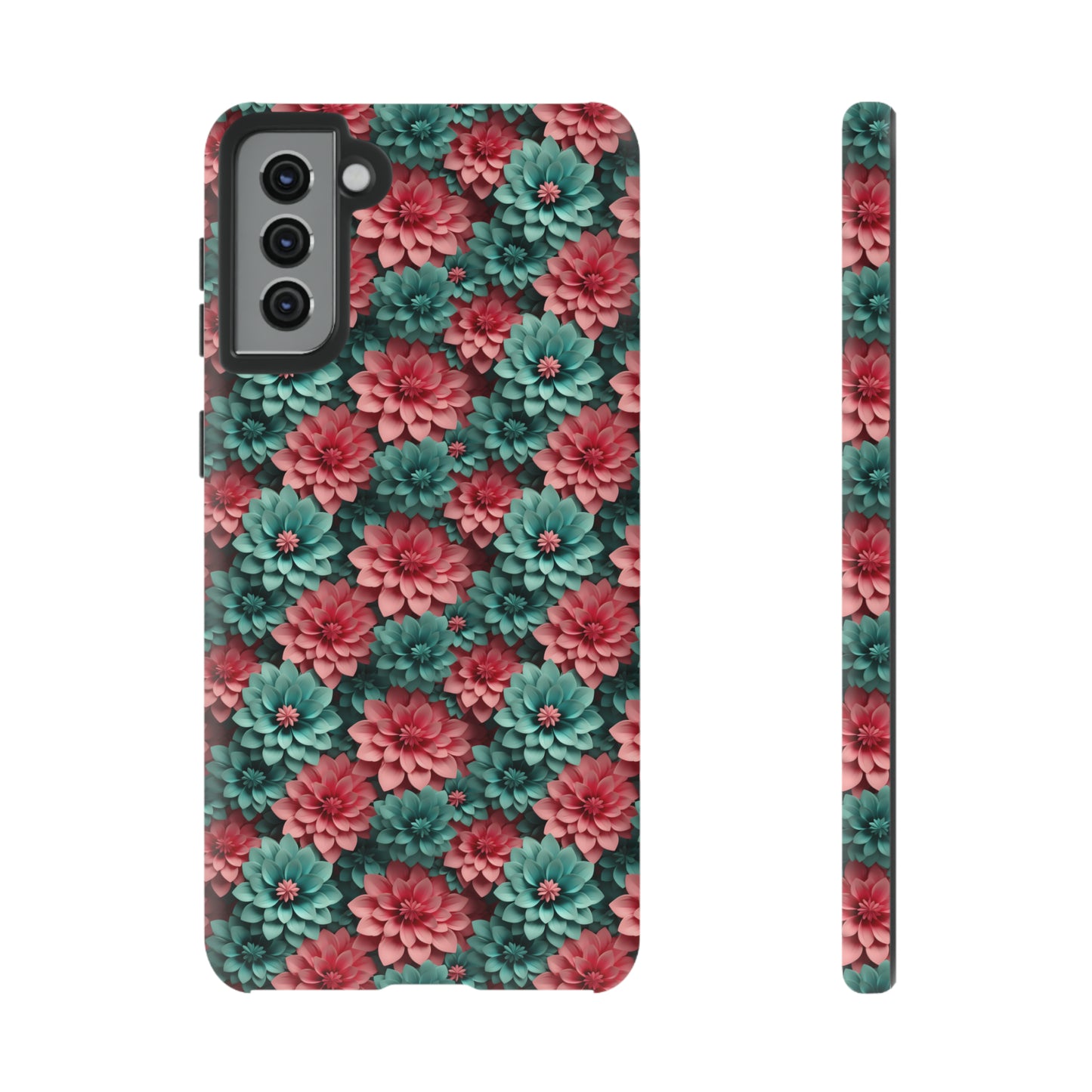 3D Flowers Tough Cases