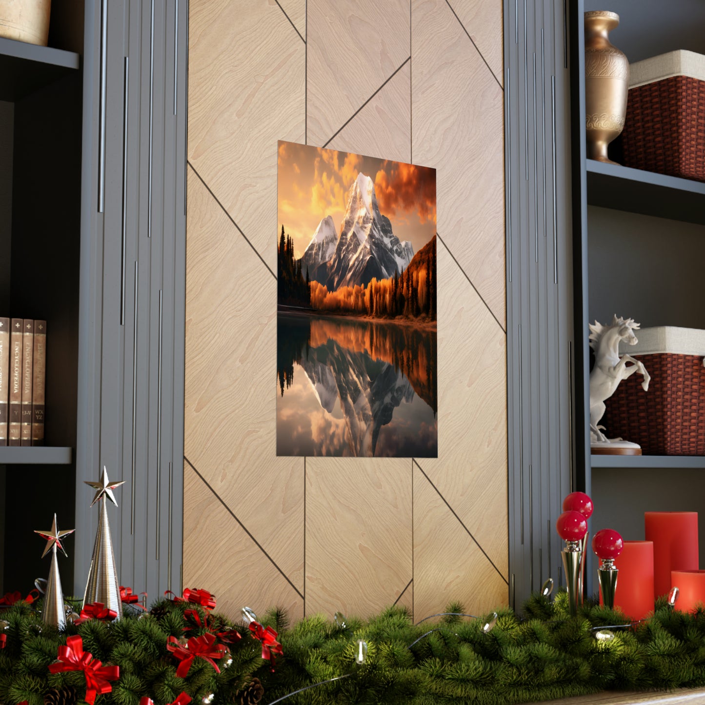 Mountain and River view Matte Vertical Posters