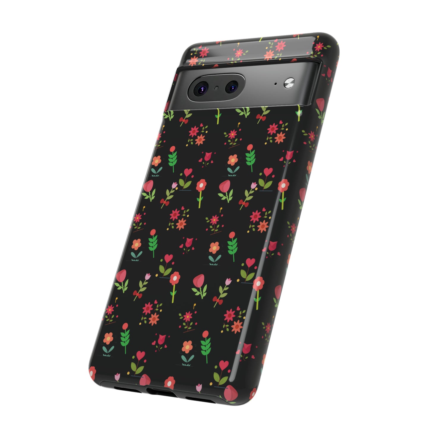 Flowers Pattern Splatter Phone Tough Cases