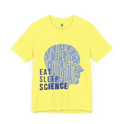 Science Lover Unisex Tee, Eat Sleep Science Shirt, STEM Enthusiast T-Shirt, Science Teacher Gift, Laboratory Researcher Top