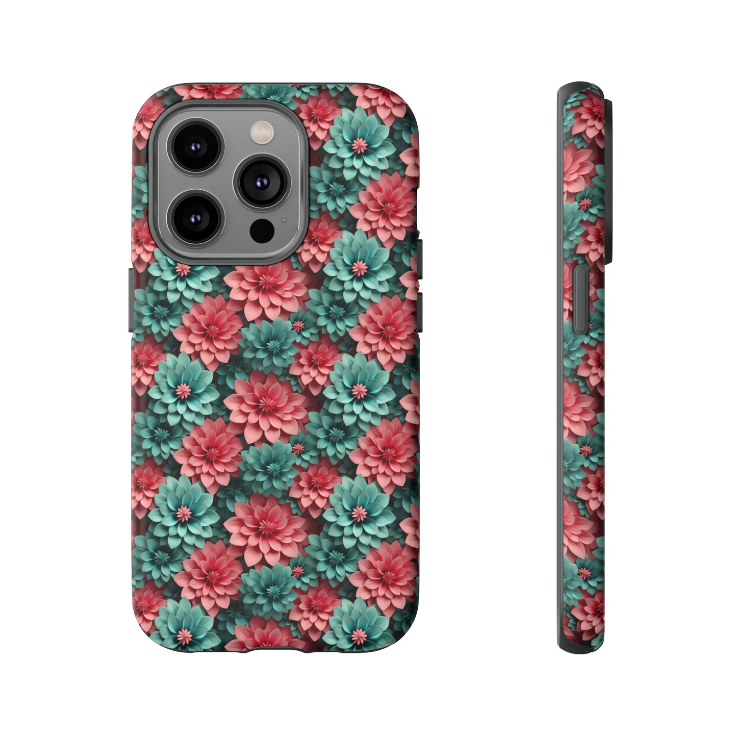 3D Flowers Tough Cases