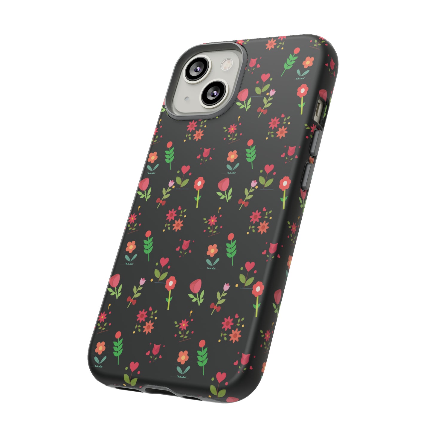 Flowers Pattern Splatter Phone Tough Cases