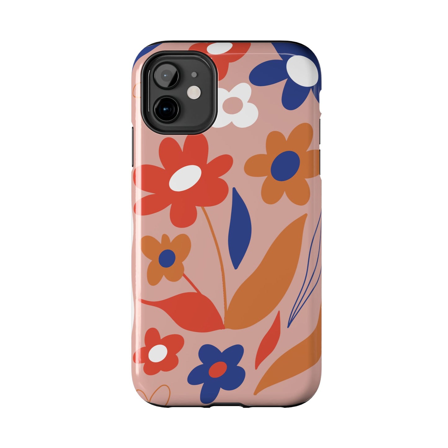 Phone Case, Floral Design, Protective Case, Cover, Strong, Durable, Custom Shell