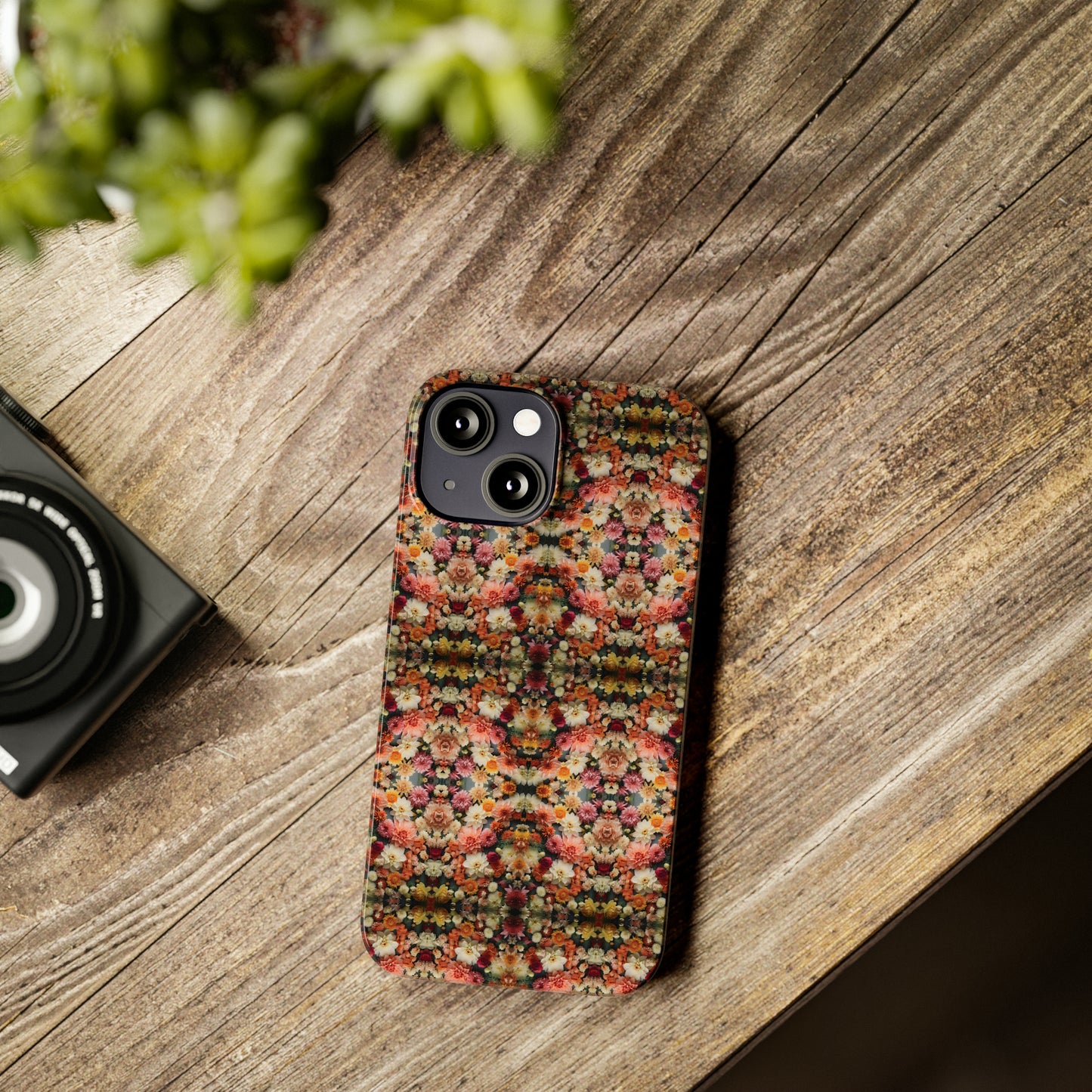 3D Flowers Pattern Slim Phone Cases