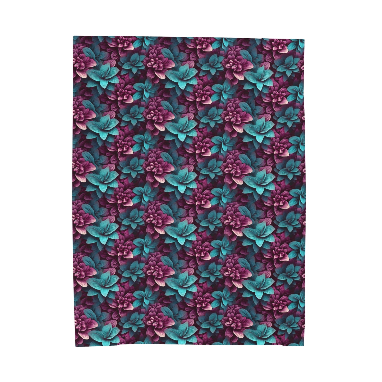 3D flowers Velveteen Plush Blanket