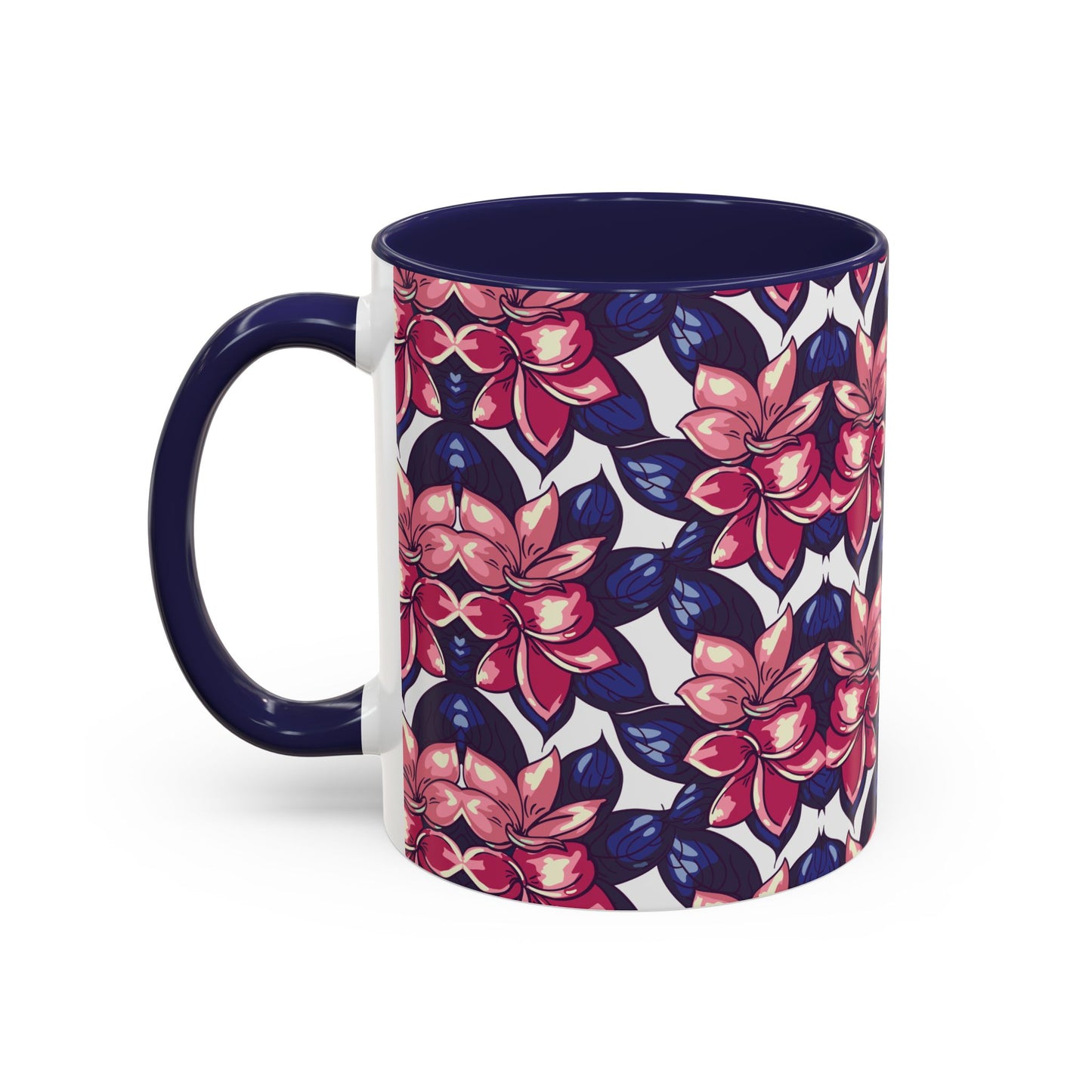 Floral Accent Coffee Mug