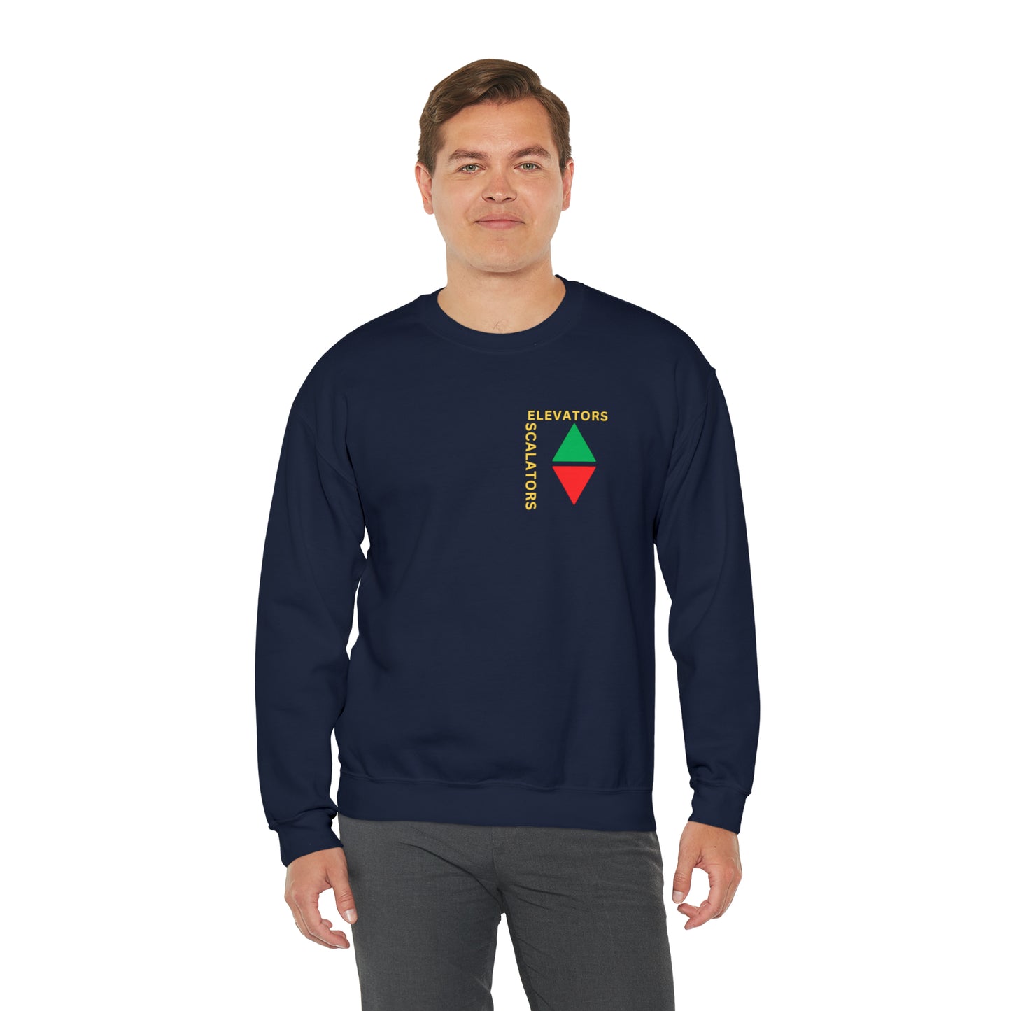 Elevators and Escalators Unisex Heavy Blend Crewneck Sweatshirt