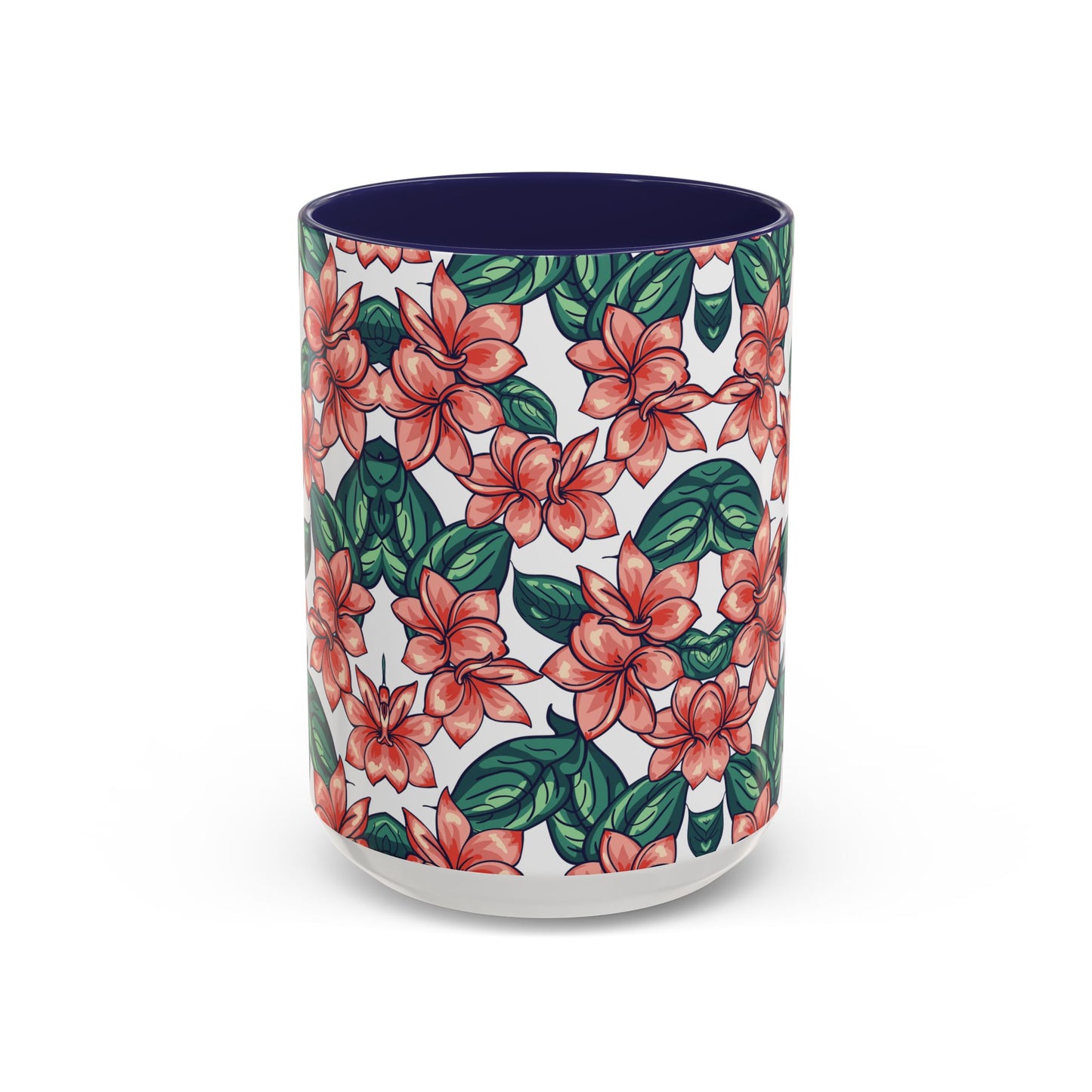 Floral Accent Coffee Mug