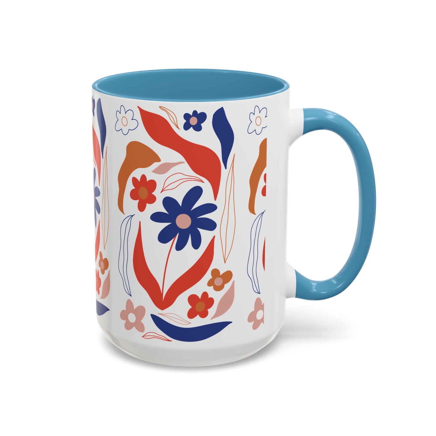 Floral Accent Coffee Mug