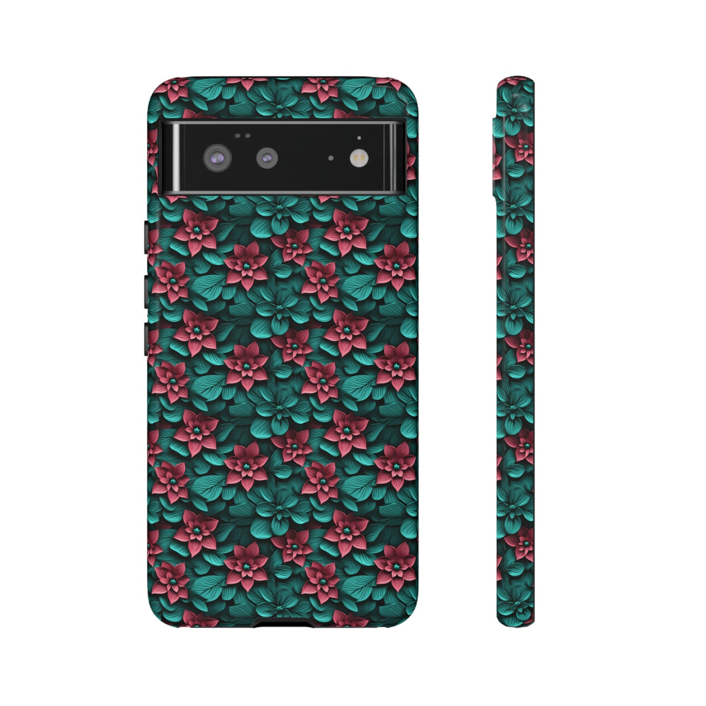 3D flowers Tough Cases