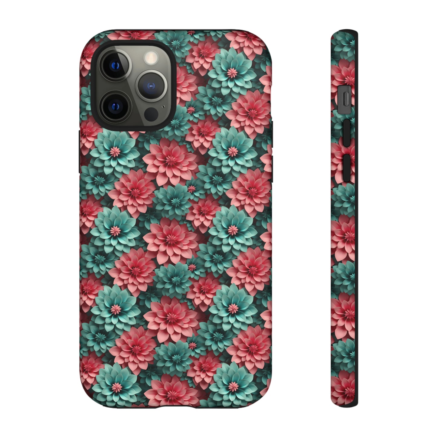 3D Flowers Tough Cases