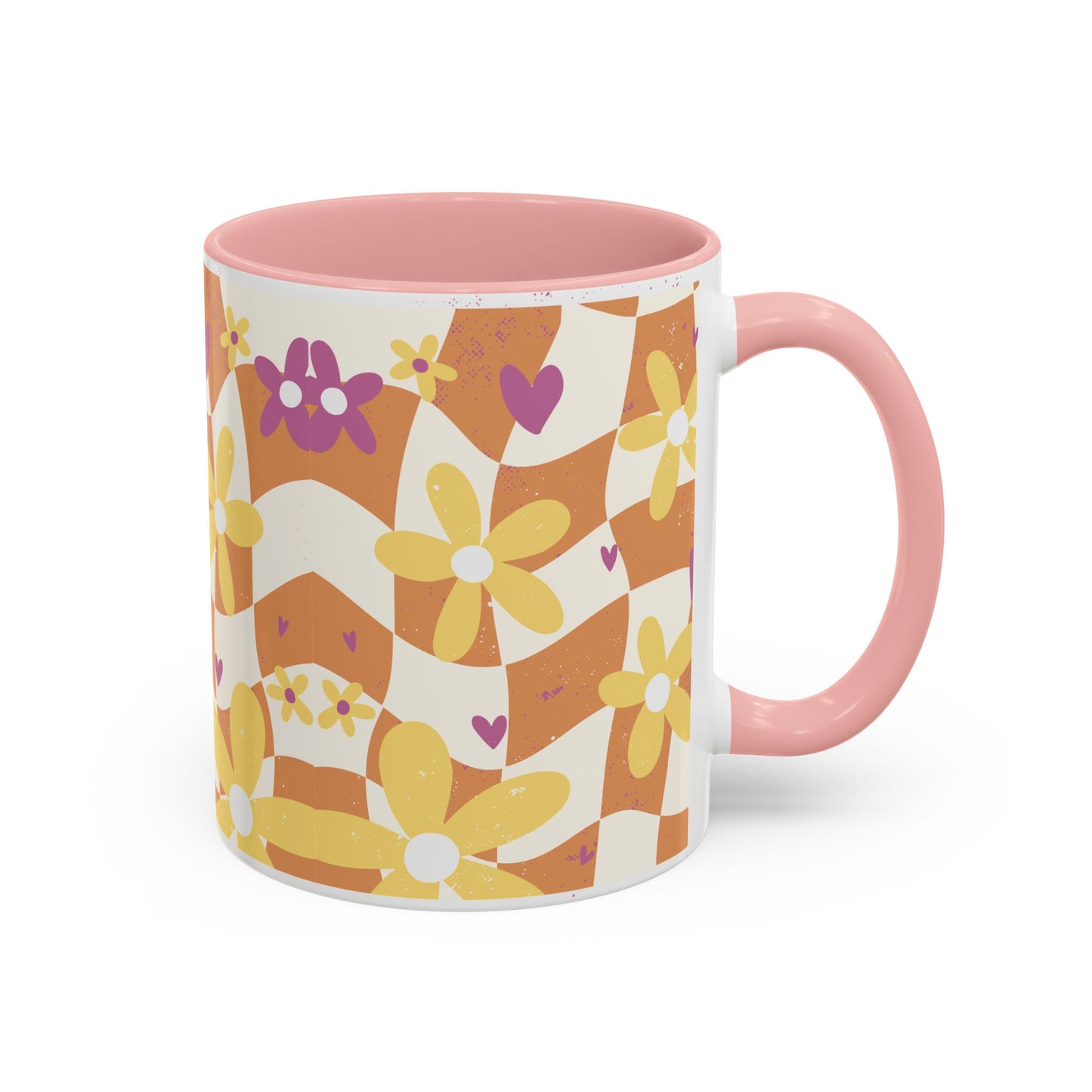 Floral Accent Coffee Mug