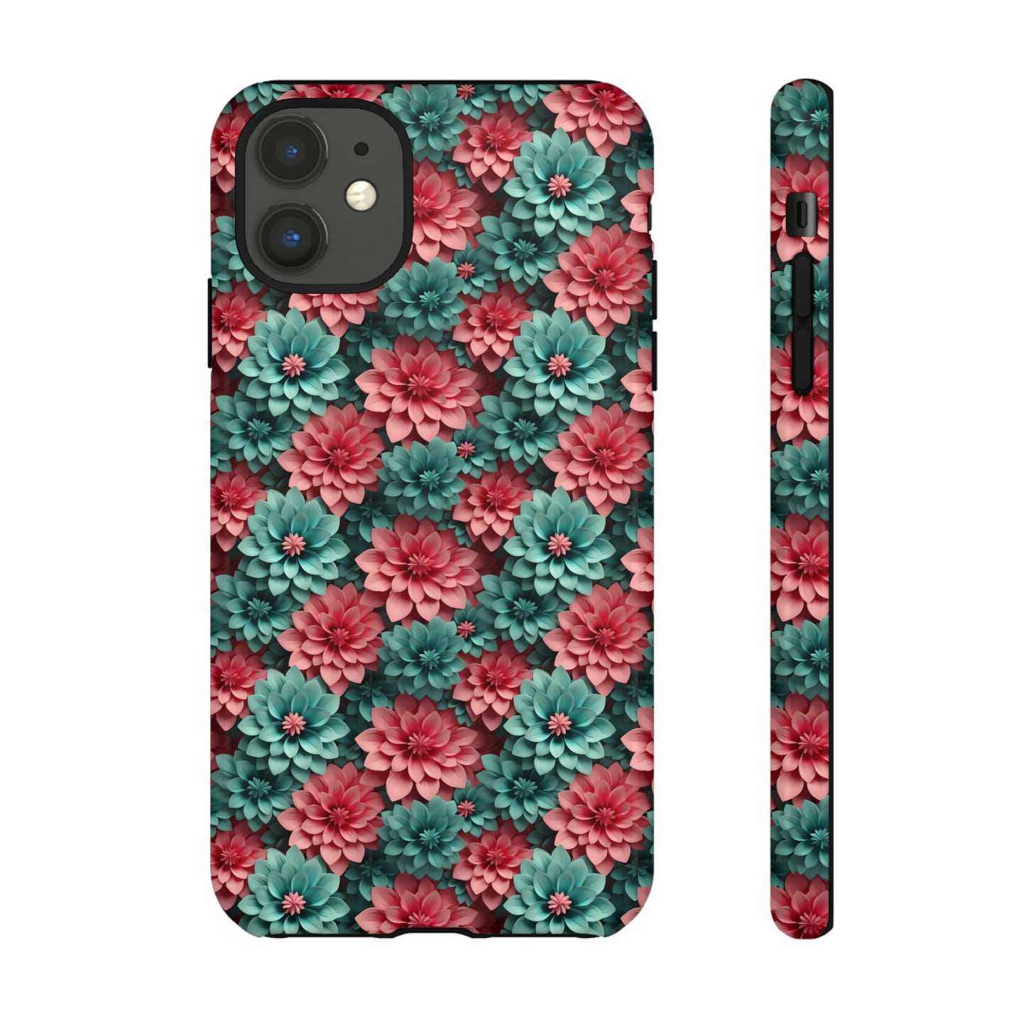 3D Flowers Tough Cases