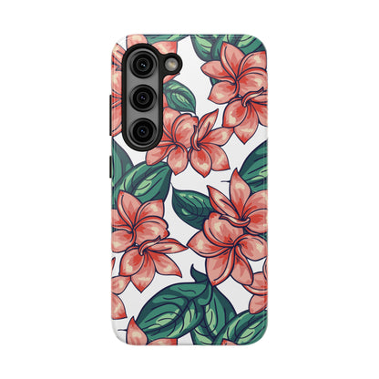 Phone Case, Floral Design, Protective Case, Cover, Strong, Durable, Custom Shell
