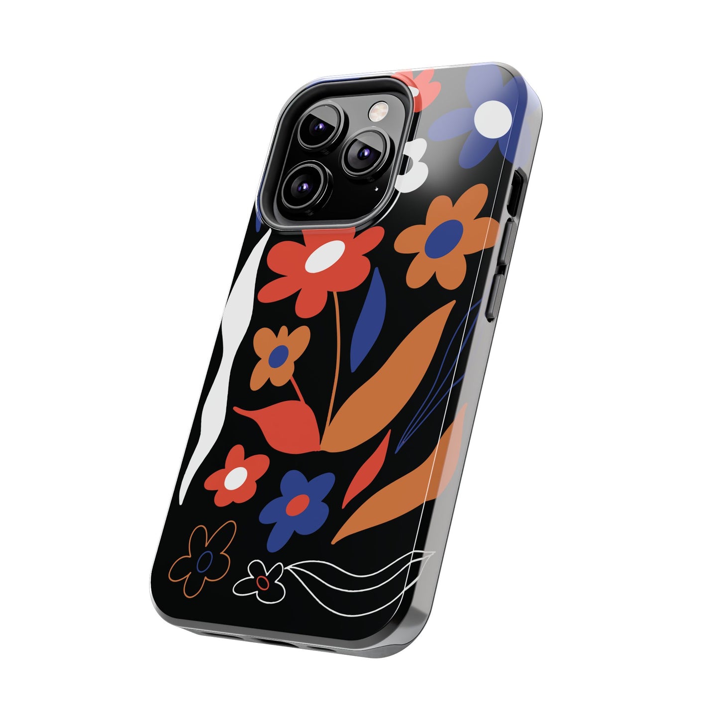 Phone Case, Floral Design, Protective Case, Cover, Strong, Durable, Custom Shell