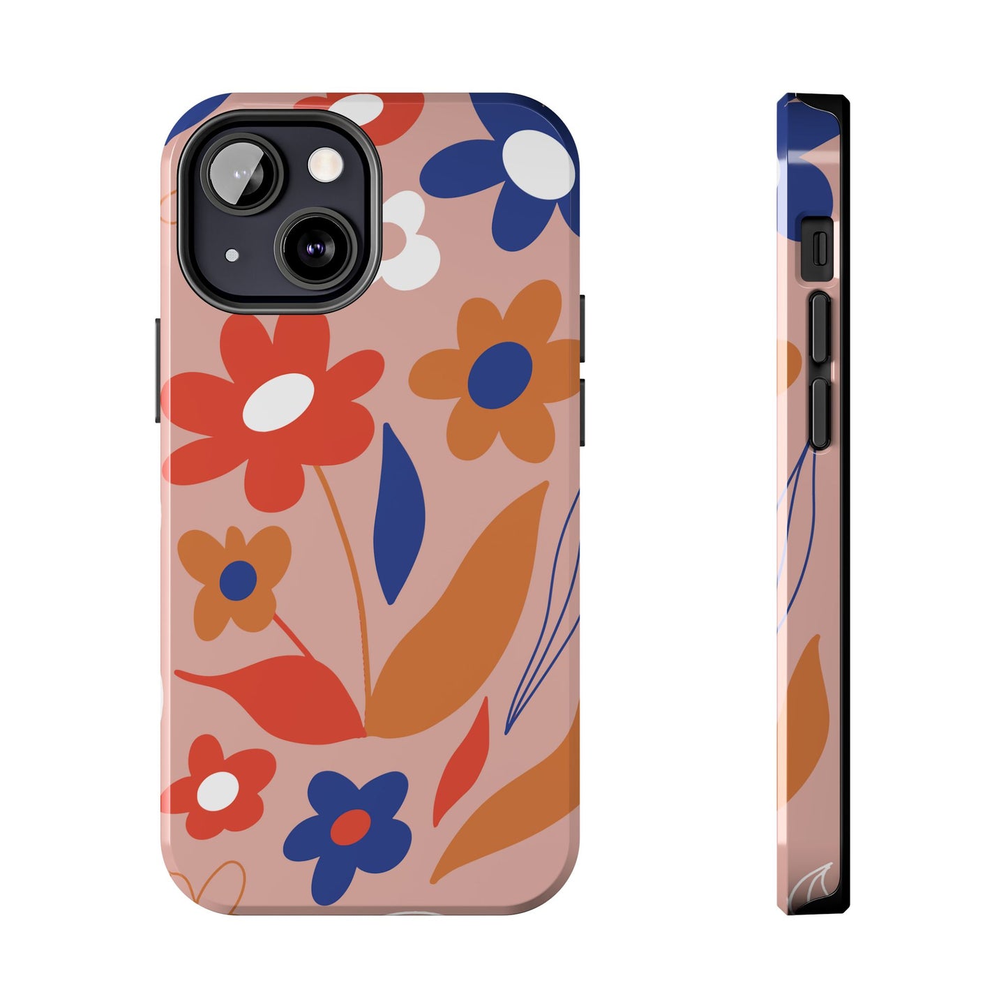 Phone Case, Floral Design, Protective Case, Cover, Strong, Durable, Custom Shell