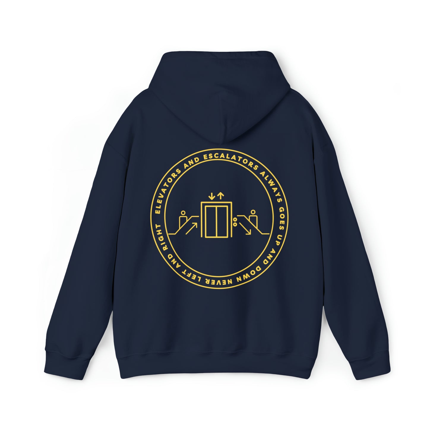 Elevators and Escalators Unisex Heavy Blend Hooded Sweatshirt