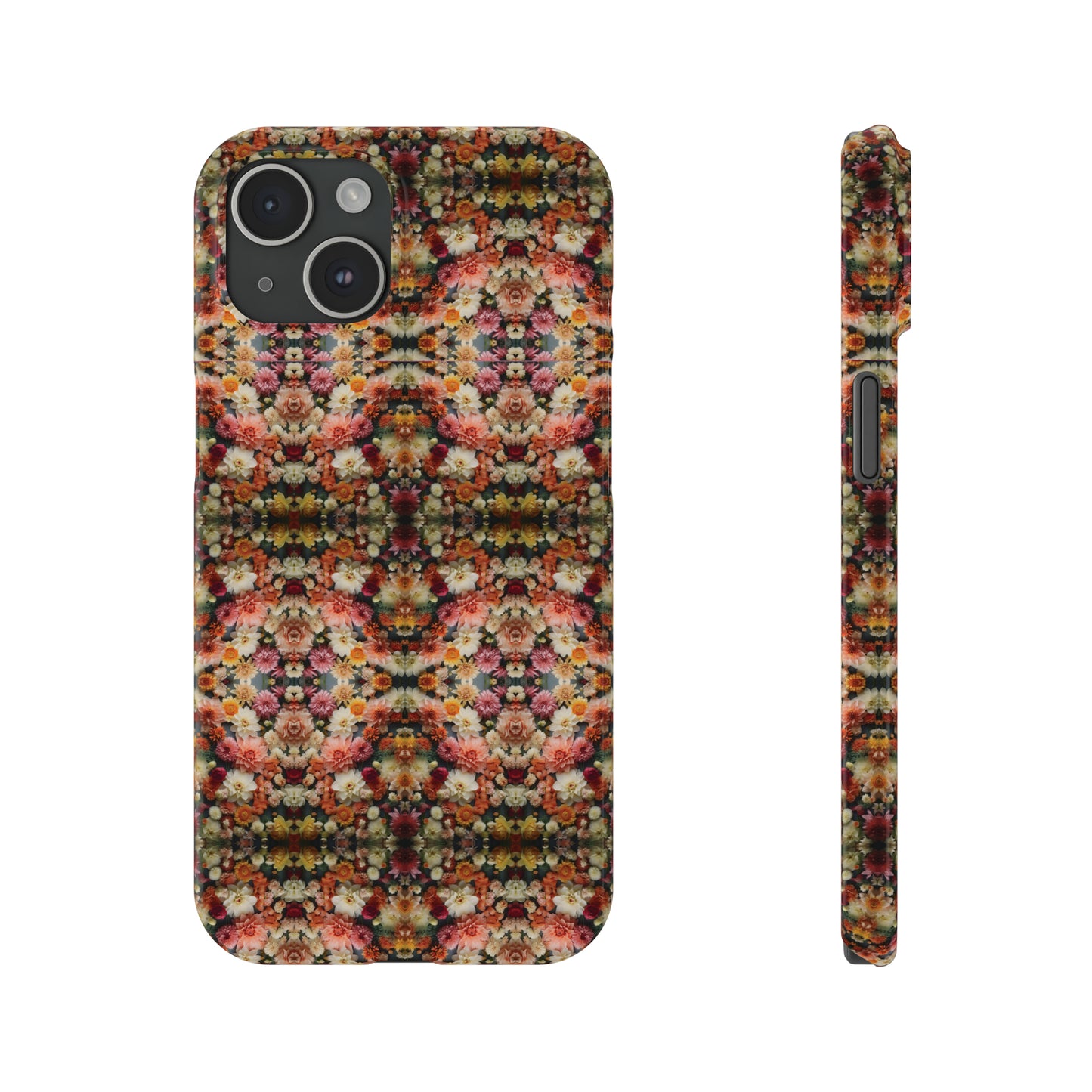 3D Flowers Pattern Slim Phone Cases