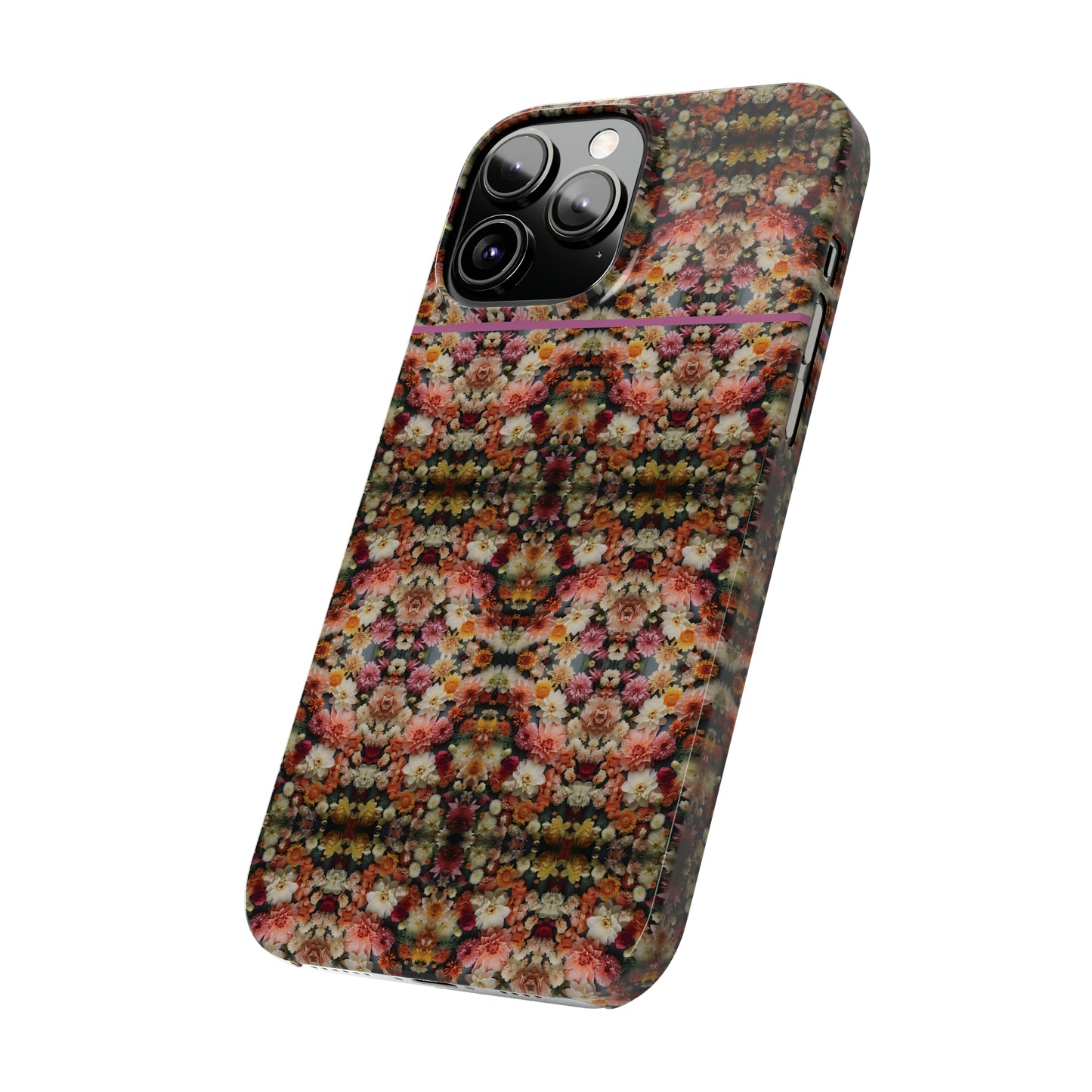 3D Flowers Pattern Slim Phone Cases