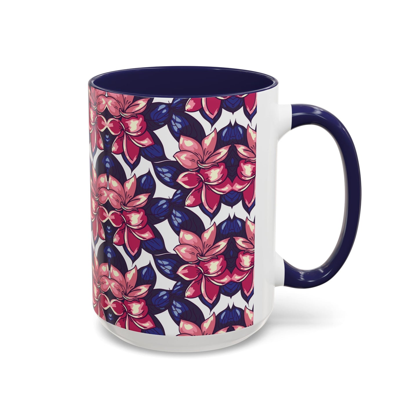 Floral Accent Coffee Mug