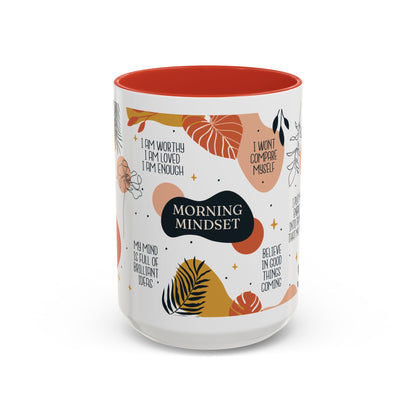 Morning Mindset Accent Coffee Mug