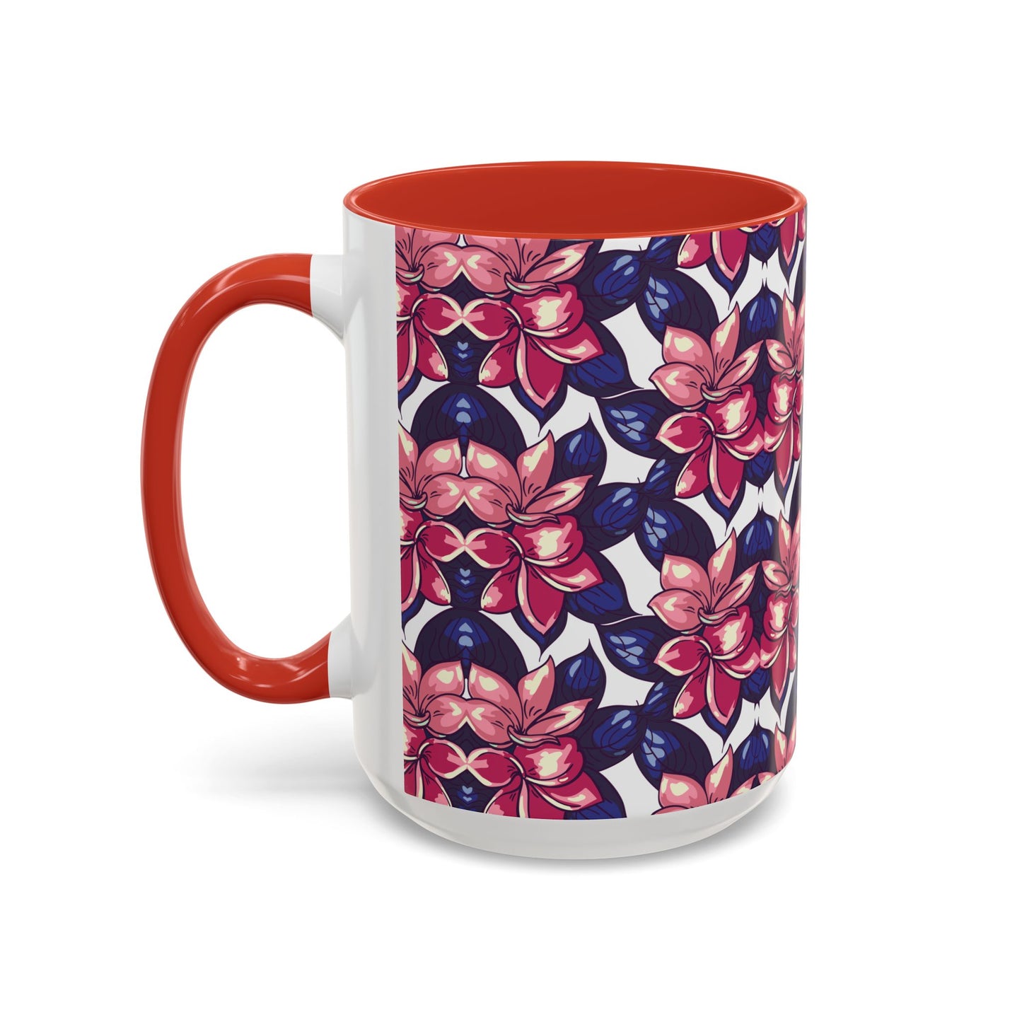 Floral Accent Coffee Mug