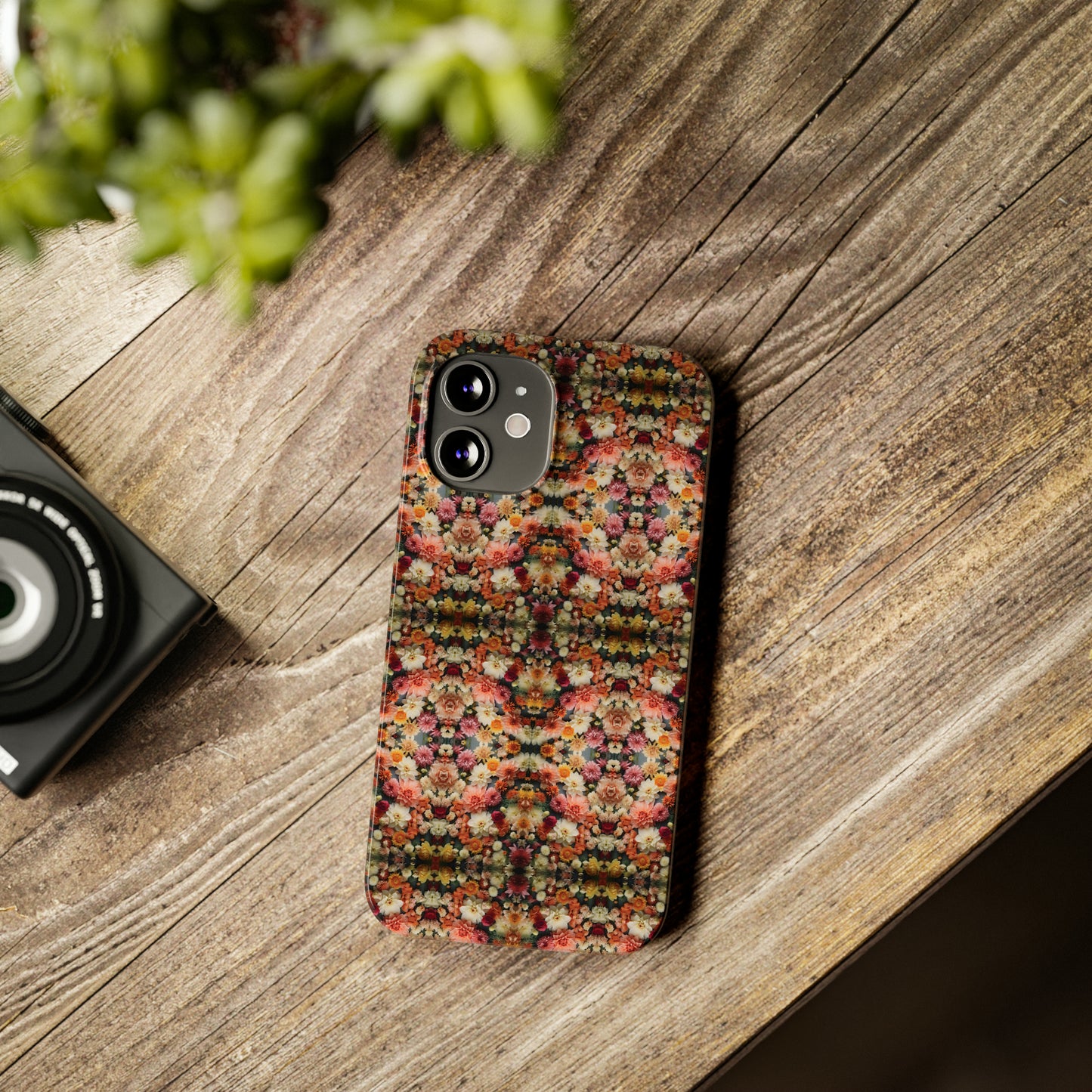 3D Flowers Pattern Slim Phone Cases