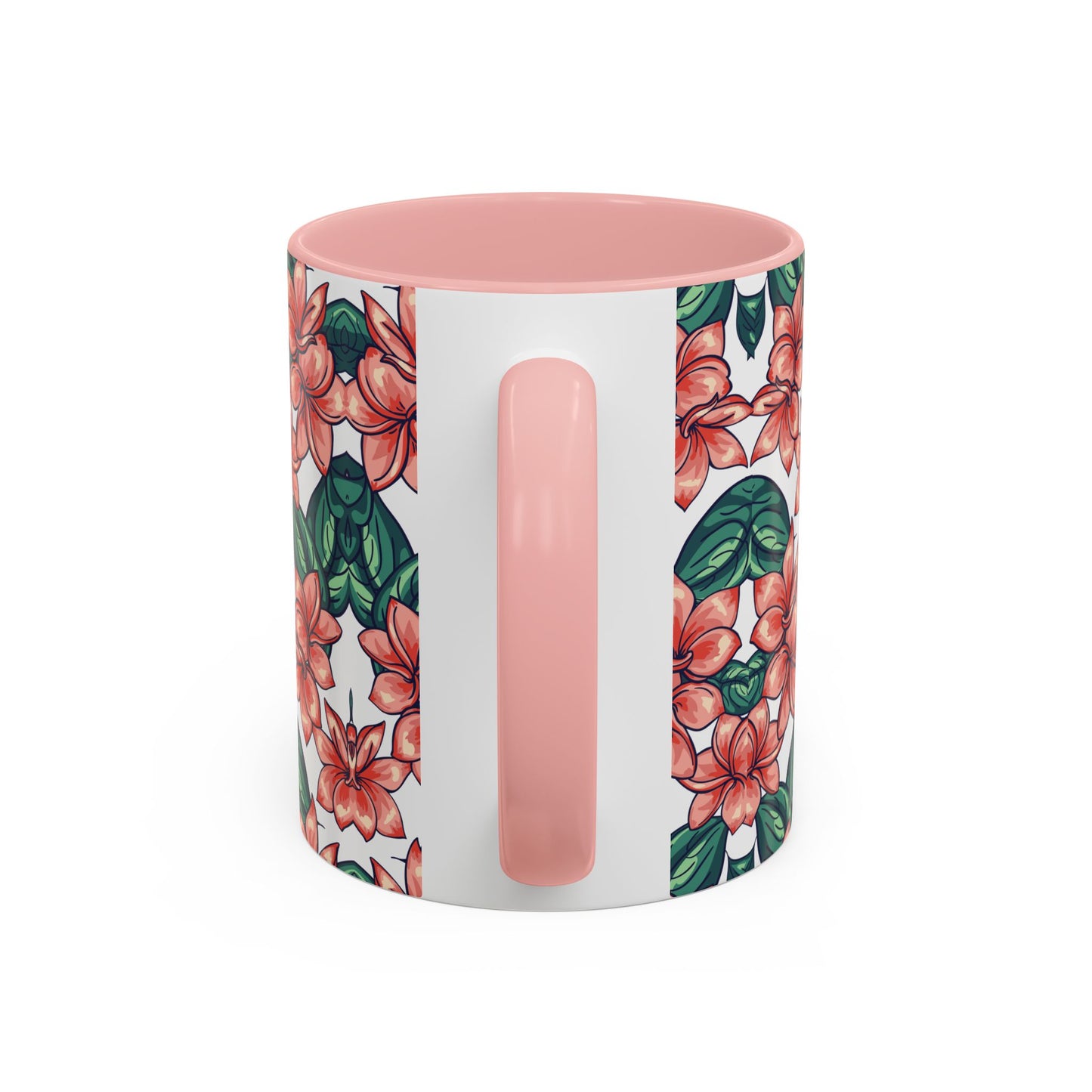 Floral Accent Coffee Mug