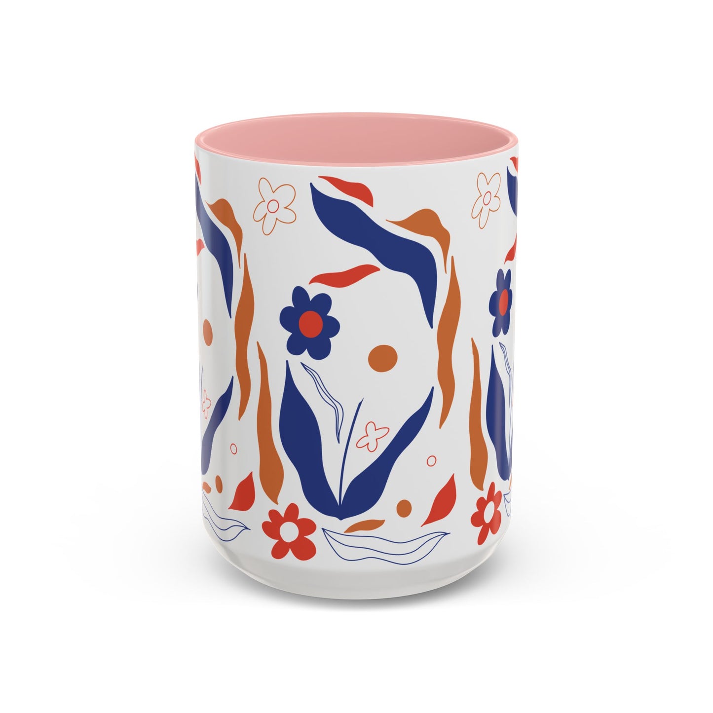 Floral Accent Coffee Mug