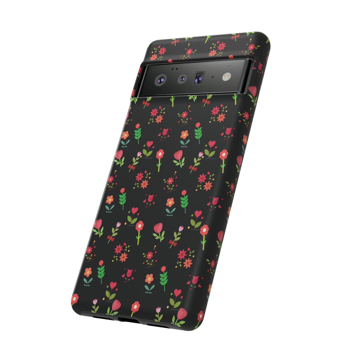 Flowers Pattern Splatter Phone Tough Cases