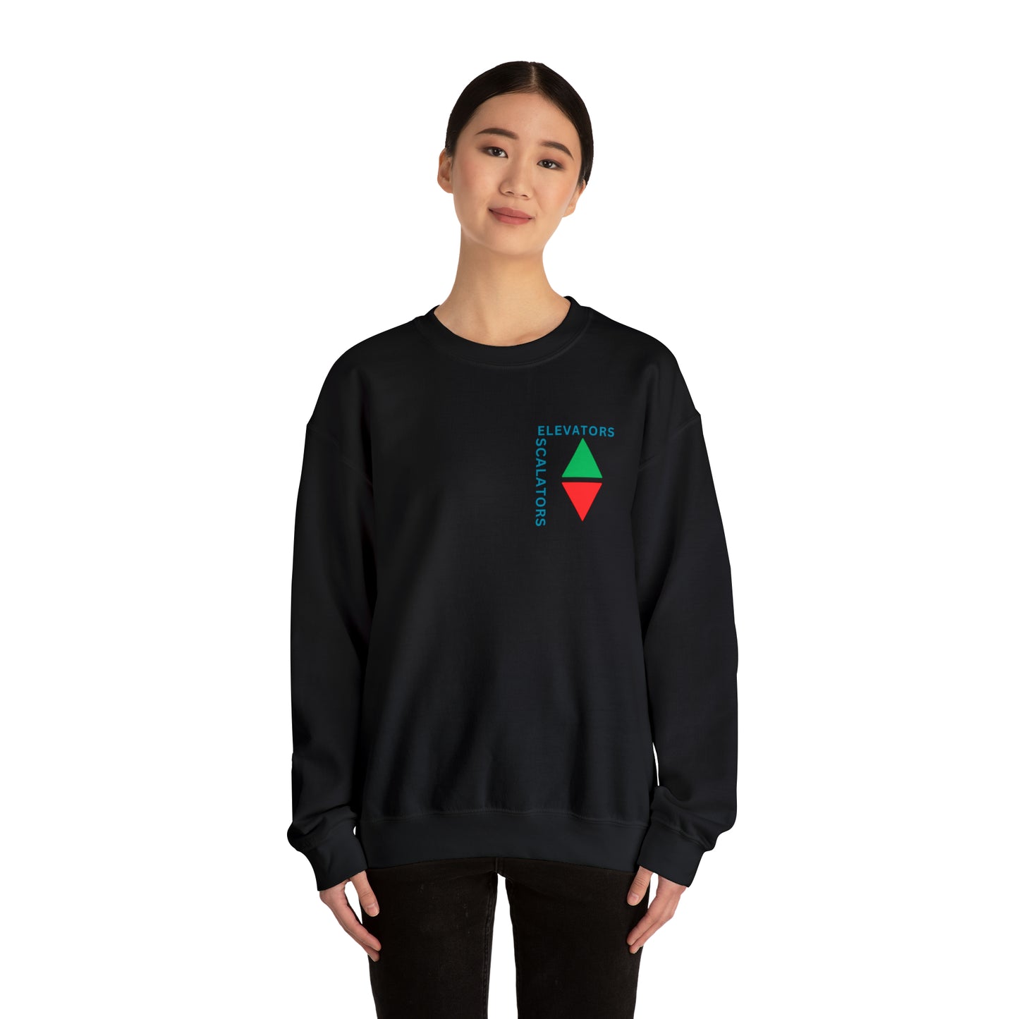 Elevators and Escalators Unisex Heavy Blend Crewneck Sweatshirt