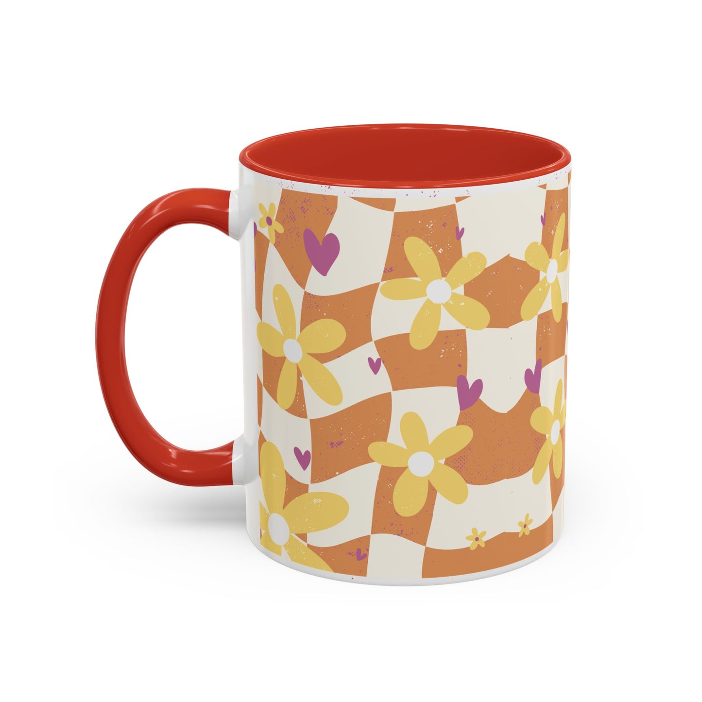 Floral Accent Coffee Mug