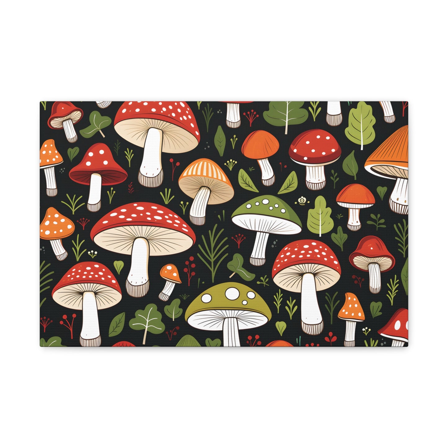 3D Mushrooms Gallery Wraps