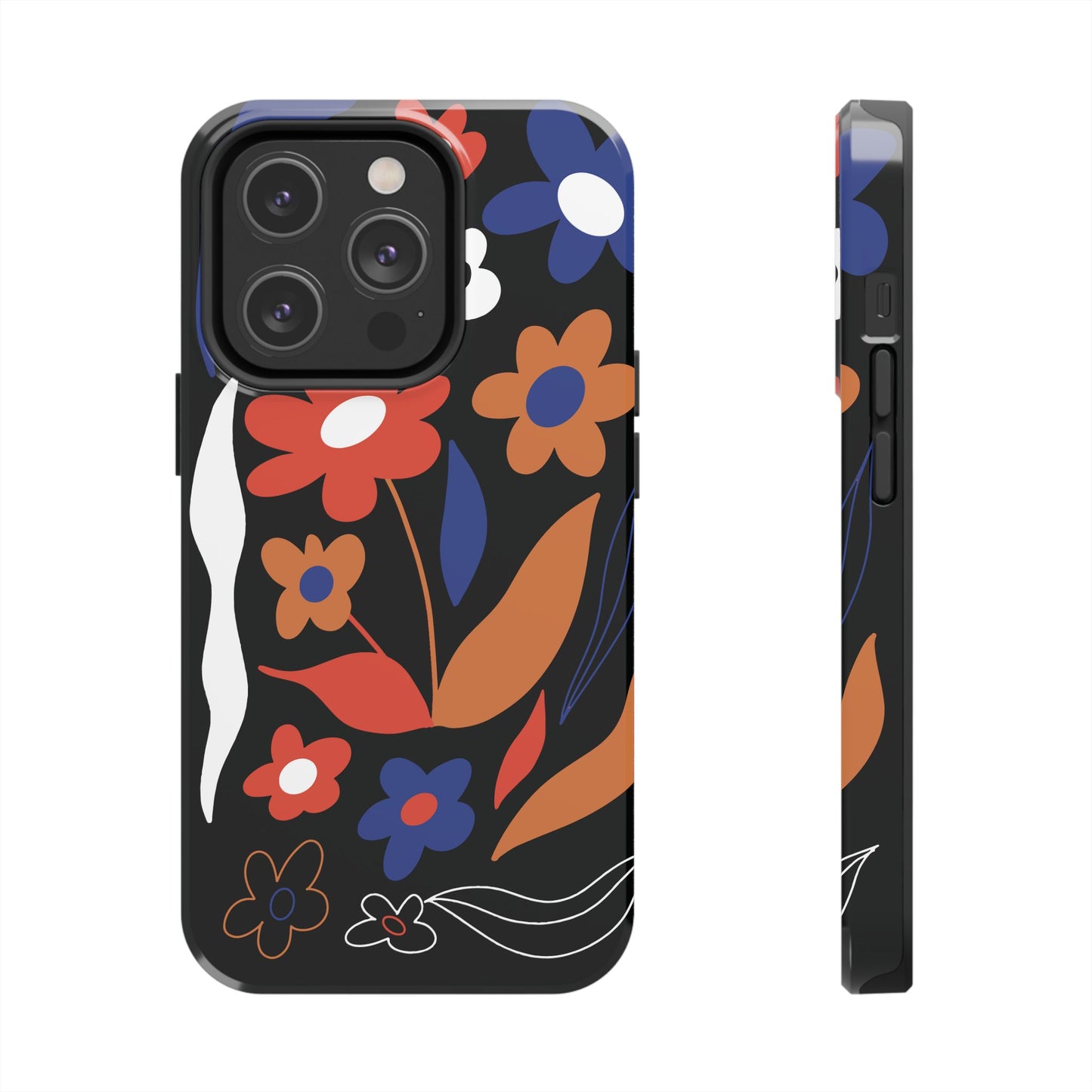 Phone Case, Floral Design, Protective Case, Cover, Strong, Durable, Custom Shell