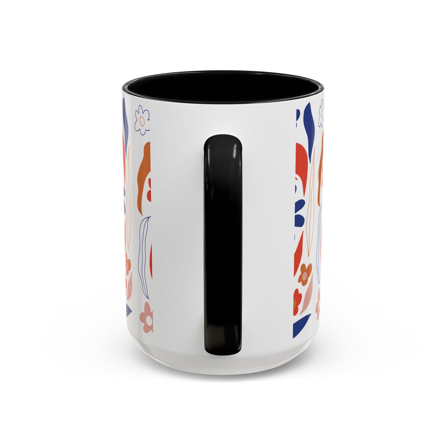 Floral Accent Coffee Mug