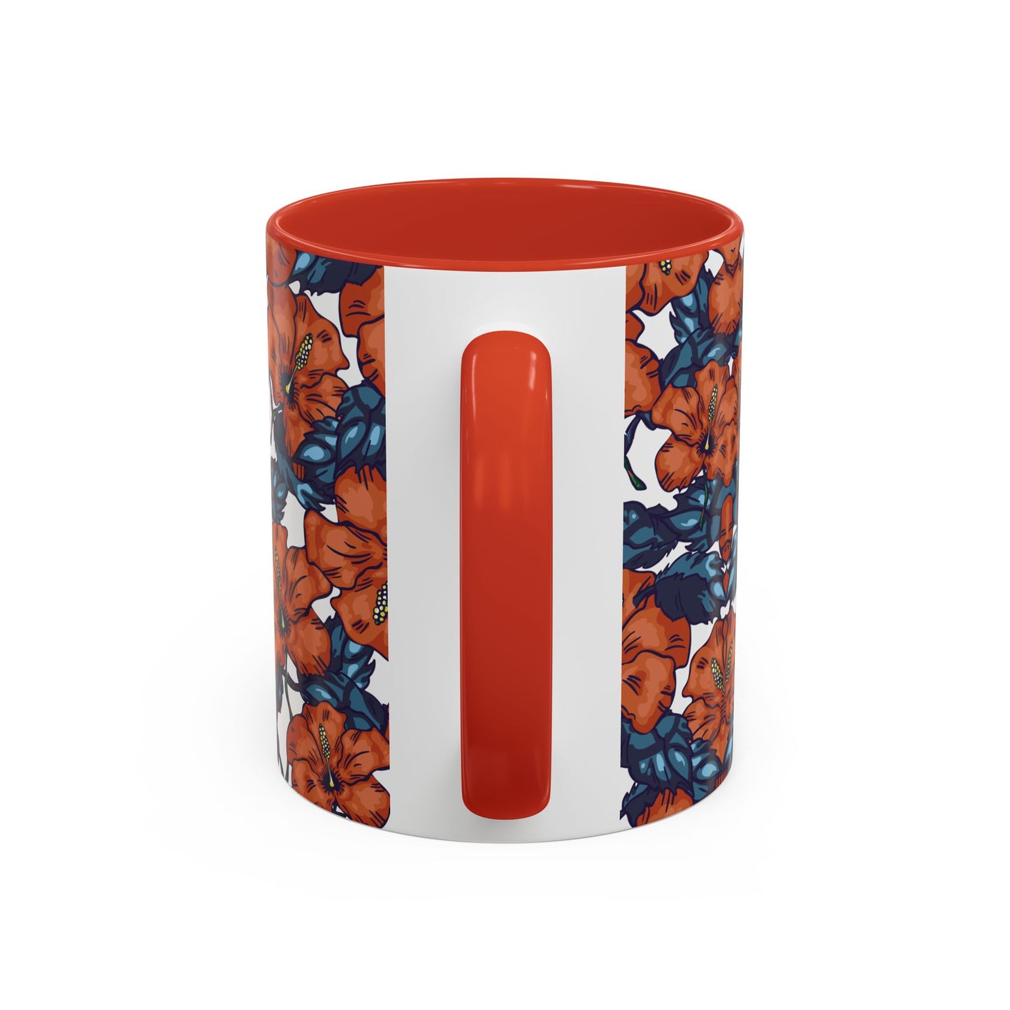 Floral Accent Coffee Mug