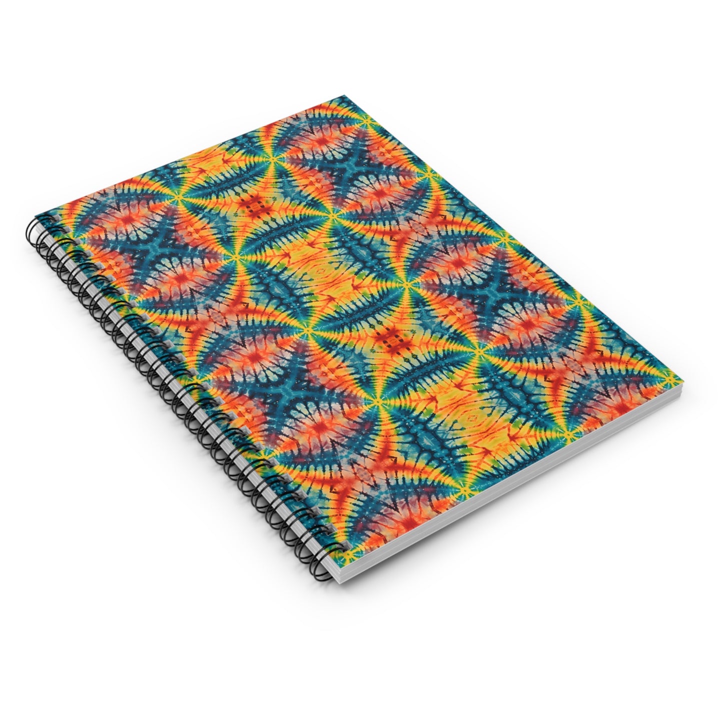 Colorful Paint Splatter Spiral Notebook - Ruled Line