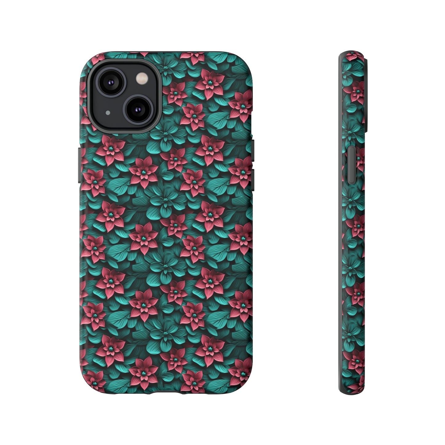 3D flowers Tough Cases