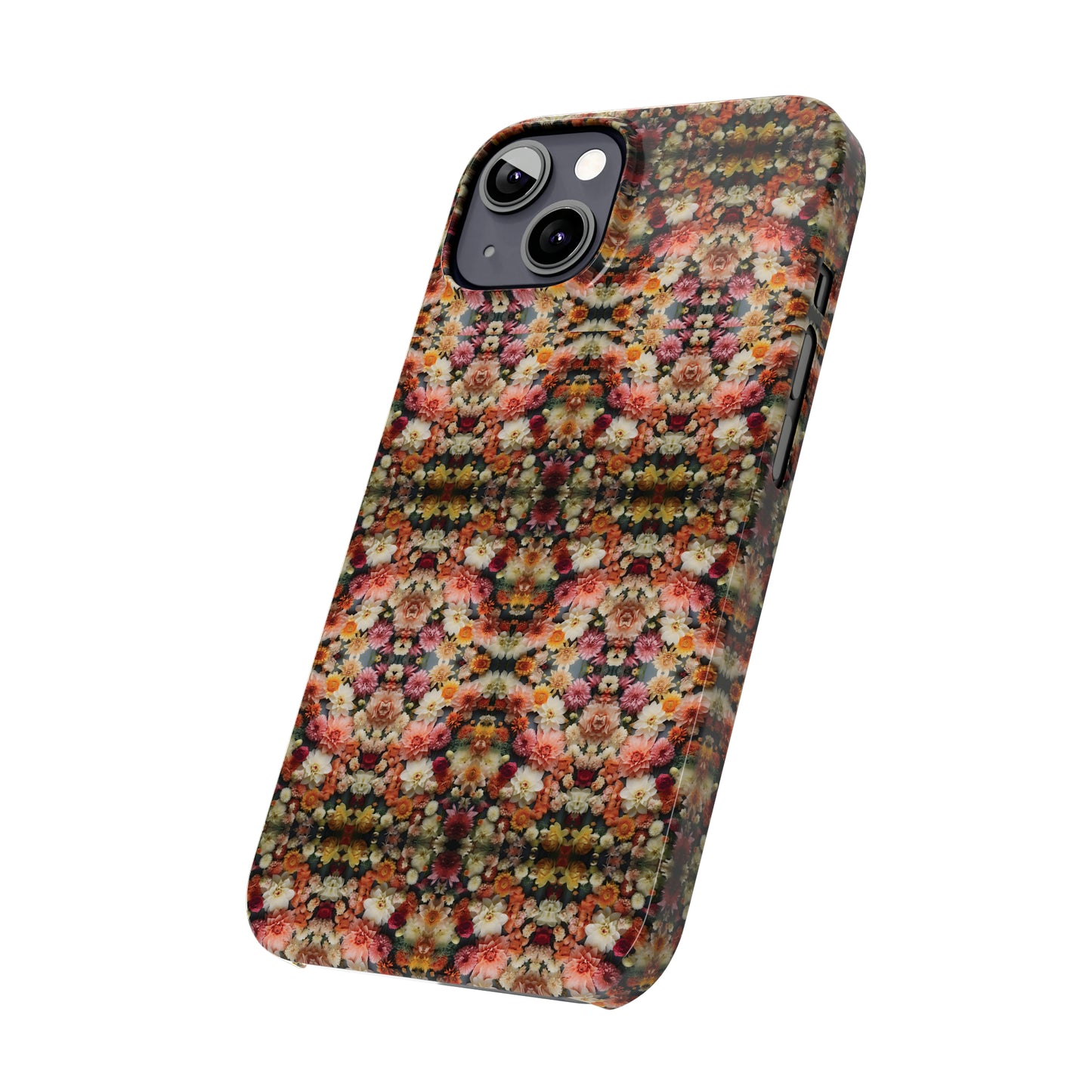 3D Flowers Pattern Slim Phone Cases