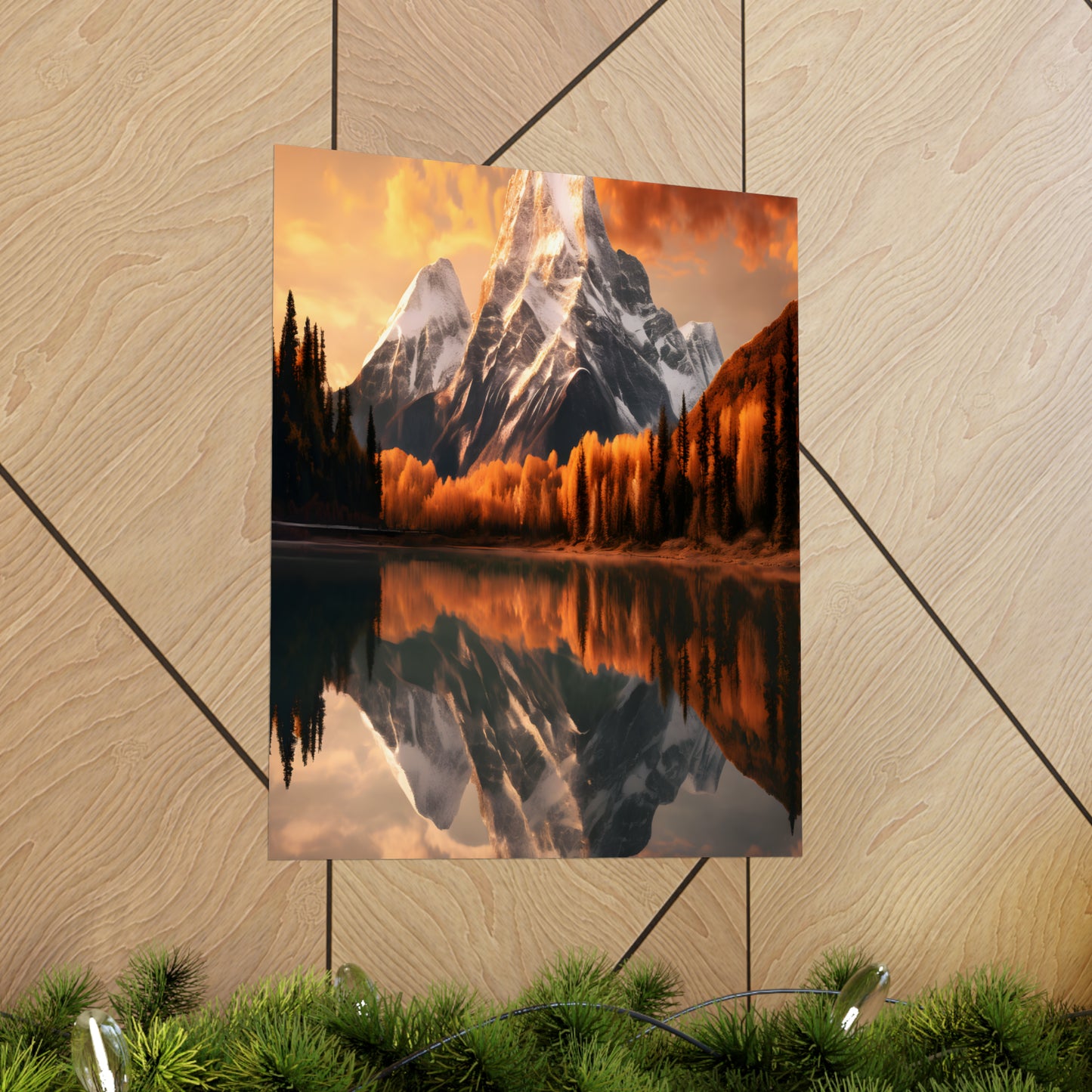 Mountain and River view Matte Vertical Posters